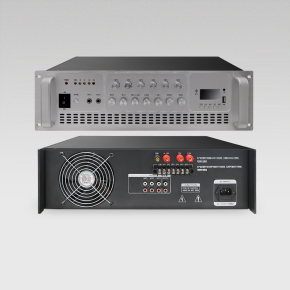 3U超大功率六分區(qū)獨(dú)控帶液晶顯示屏定壓功放